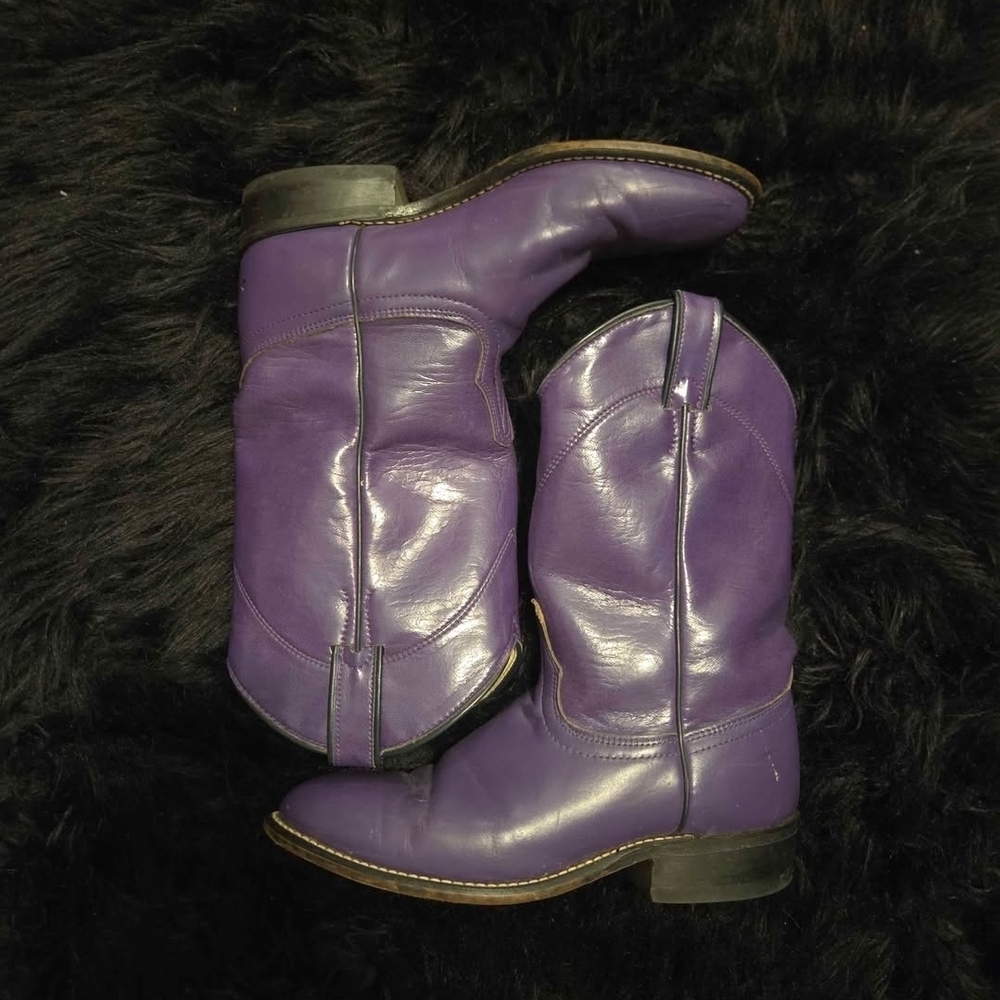Laredo Purple Vintage Cowboy Boots